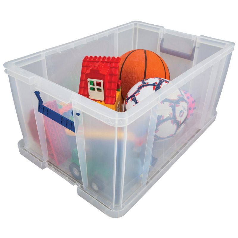 Fellowes ProStore boîte de rangement, 70 litres, transparent, empilable